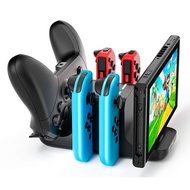 6 In 1 Game Console Nintendo Switch Joycon Gamepad Charging Dock Charge Dock for Nintendo Switch OLED Lite JoyCon NS Pro Controller Charger