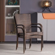 Chair Balcony Leisure Wholesale Chair Load-Bearing Rattan Chair High-End Elderly Rattan Chair Handma