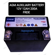 Mercedes Benz FRDE 12V 12Ah 200A VRLA / AGM Battery Mercedes Auxiliary Battery C117 W176 W204 W211 W