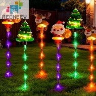 [Redkeev.my] Christmas Pathway Lights Ground Inserted Christmas Decorative Lights LED Outdoor Solar 
