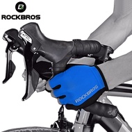 hotx【DT】 ROCKBROS Outdoor Cycling Breathable Gloves Half Sponge for Men Wemen