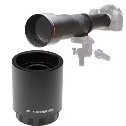 Jintu 2X Teleconverter Lens M42 Mount for Bower & Vivitar 650-1300mm 500mm & JINTU 420-800mm Telepho