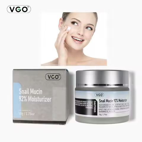 VGO Snail Mucin 92% Moisturizer Daily Face GelCream for Dry & Sensitive Skin, 50g/1.760zCleanser Moi