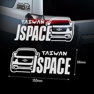XIII CMC China TAIWAN JSPACE J Space Car Front Styling Decoration Sticker