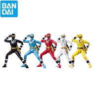 Original Stocked Bandai Shodo Super Ninja Sentai Kakuranger 5-Pack ของเล่นสะสมตัวเลขสำหรับแฟนๆ Kids