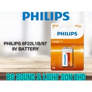 PHILIPS 6F22L1B/97 9V BATTERY ORIGINAL