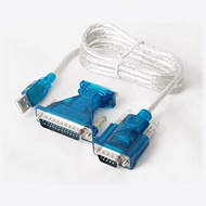 USB to series cable rs232 db9 db25 2in1 adapter - usb to rs-232 db25 cable
