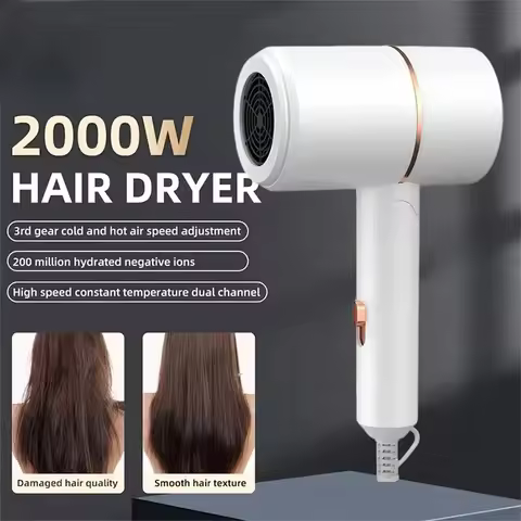 Xiaomi Hair Dryer Stylish 2000W High-power Quick Hair Dryer Foldable Blue Light Hair Hot Cold Hair D