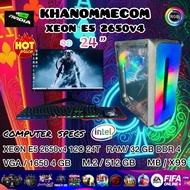 COMWORK CPU 12 คอ 24 เธรค แรม 32 GB การ์ดจอ 4 GB คอมพิวเตอร์ครบชุดเล่นเกม สายตัดต่อ สายสตรีมเกม ทำงา