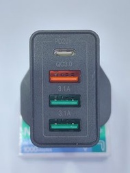 USB3.1 X3 PD20W QC3.0 快速充電  廠家直銷 贈送充電線