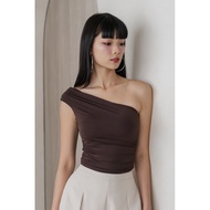 Alora Toga Ruch Padded Top (Chocolate)