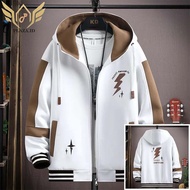 MEN'S OVERSIZED HOODIE WHITE MOCA M-6XL MEN'S JUMBO ZIPPER HOODIE