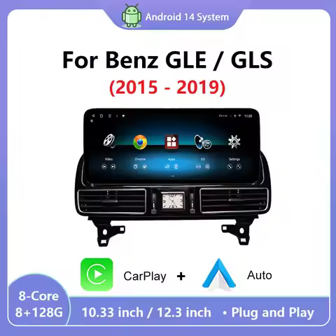 Android Auto Car Multimedia Display NTG4.5/5.0 For Mercedes Benz GLE / GLS 2015 -2019 Wireless Carpl