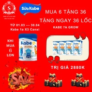 Kabe milk combo 6 cans of Kabe milk 1a X3 Calcium 800g calcium supplement for children from 3 - 17 y