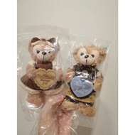 100% original Tokyo Disneysea Valentine's Day Duffy and friend Shellie May Plush Keychain set of 2
