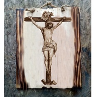 Christmas WOODEN PAINTING JESUS CROSS SPIRITUAL DECORATIONS CHRISTIAN CHURCH JESUS