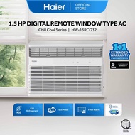 Haier HW-13RCQ32 1.5 HP Digital Remote Window Type Aircon | R32Refrigerant | 10.6 EER | Eco Mode | B
