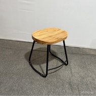 Bar Stool Restaurant Iron Art High Bar Stool Bar Counter Stool Solid Wood Bar Stool Modern Simple Ba
