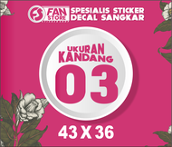 Stiker Sangkar Kotak Bnr Sangkar Ebod Jaya Custom Motif / Decal Stiker Sangkar ORIQ JAYA Sangkar B