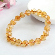 Men Women Bracelet Faceted Shipping Wholesale Factory Citrine Crystal Jewelry Bracelet E4SD