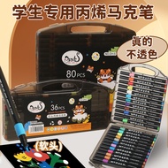 Acrylic Marker Brush Tip - Drawing Colouring Paint Art Painting Arcylic Marker Pen Colour Set Maker 