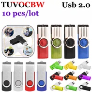 TUVOCBW 10pcs wholesale Usb 2.0 Flash Drive Pendrive 1GB 2GB 4GB 8GB Business gift Memory Stick 16GB