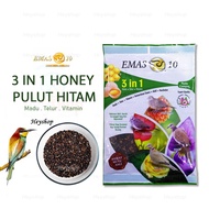 Emas 10 Merbuk Pulut Hitam 200g - 3 in 1 Bird Food Black Glutinous Rice Makanan Burung Natural Bird 