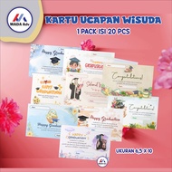 [ISI 20] KARTU UCAPAN WISUDA/ KARTU UCAPAN GRADUATION DAY / GRADUATION CARD / KARTU UCAPAN WISUDA VI