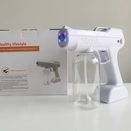 YJ-01A Nano Disinfectant Spray Gun Handheld Wireless Atomizer With Blue Light 800ml Fogging Machine 充电式消毒喷枪塑料喷头