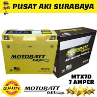 ASLI ORIGINAL MOTOBATT MTX7D NOUVO TIGER SCORPIO TIGER REVO ACCU GEL KERING AKI MOTOR YUASA GS ASTRA