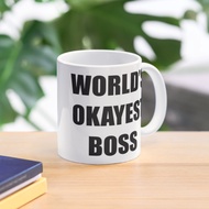 Worlds Okayest Boss Mug Cup