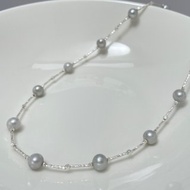 滿天星 天然海水珍珠 akoya 真多麻 華麗 項鏈