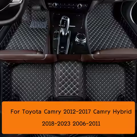 For Toyota Camry 2012-2017 Camry Hybrid 18-23 Artificial Leather Custom Car Floor Mats Auto Interior