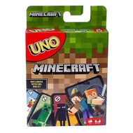 Convenient high quality Minecraft style UNO deck High Quality Hard Glossy Paper UNO Cards