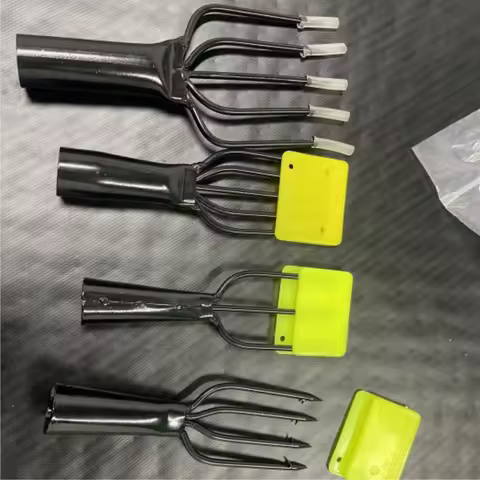 1Pc Fishing Tools Black Fishing Spear 3/4/5 Prong Harpoon Spearhead Fork Harpoon Tip with Barbs Divi