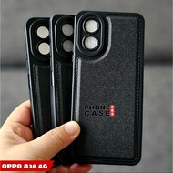 OPPO A38 OPPO A18 CASE LEATHER PRO BLACK CASE BLACK OPPO A38 OPPO A18