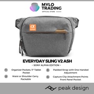 Peak Design Everyday Sling V2 - ASH 6L For Sony A6400 A6600 ZV-1 ZV-E10 A7IV A7MK IV A7MK 4 A7III A7