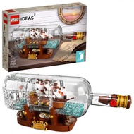 LEGO Ideas Ship in a Bottle 92177 Expert Building Kit Snap Together Collectible Display Set Model To