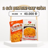 Combo of 2 packs of crispy, spicy Bimbim - Chinese Domestic Snacks 68gr