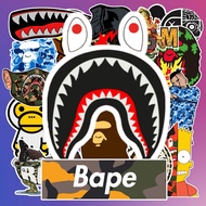 [Set of 50] Bape brand stickers, Bape stickers, decals, stickers for phones, laptops, iPads - NB.009