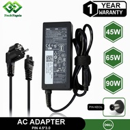 Techtopia Dell Latitude 3 Pin Laptop Charger Adapter (4.5*3.0mm 7.4x5.0mm/ Type-C/) 19.5V 20V 45W/65