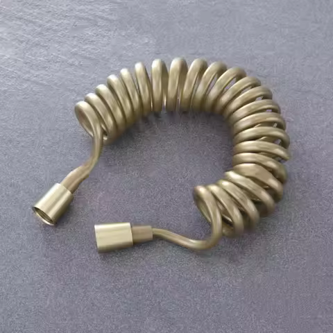 Gold Spring Flexible Retractable Hose For Shower Head Toilet Bidet Shower Water Pipe Water Plumbing