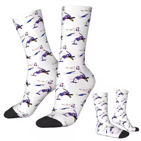 Buffalo Bills Josh Allen Hurdl Socks Harajuku High Quality Stockings All Season Long Socks Accessori