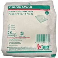 Winner Sterile Gauze Swab 7.5 x 7.5cm,12-ply 4pc/pk
