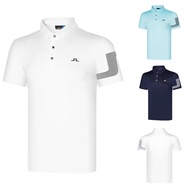 Titleist Callawayˉpxgˉ Taylormade lecoq sportif Titleist J．Lindeberg﹉ 22 New Golf Men's Short Sleeve