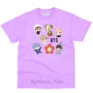 BTS BT21 DISTRO CHILDREN'S CLOTHES BTS BT21 GIRLS' T-SHIRTS