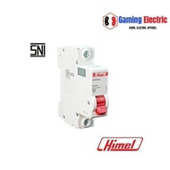 MCB 1 POLE 10A MCB Breaker C 4.5kA 10Amp HDB3WL1C10 Himel SNI