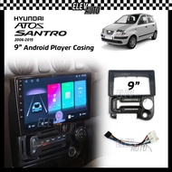 Hyundai Atos Santro 2006-2015 9" Android Player Casing Installation Dash Kit Player Casing With Sock