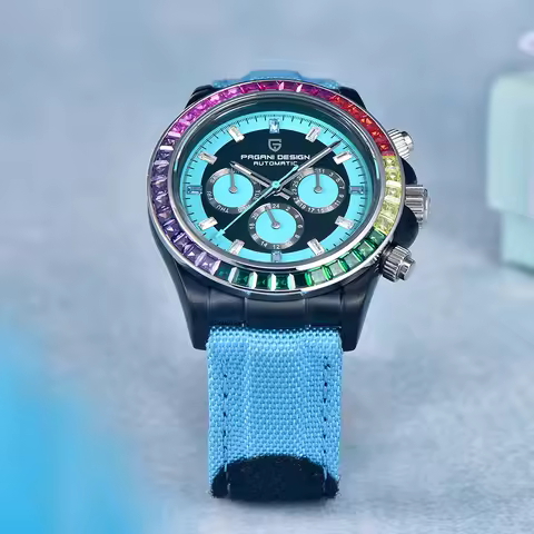 PAGANI DESIGN New 40MM Rainbow Circle Men's Watch Multi functional Automatic Watch Men's Luxury Sapp