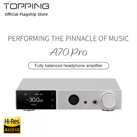 TOPPING A70Pro fully balanced headphone amplifier, high-power desktop headphone amplifier 17000mW*2 